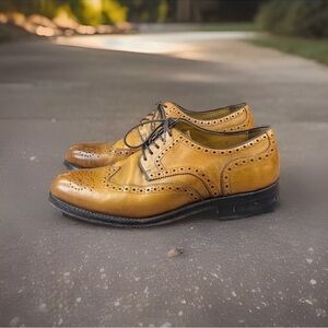 Gordon & Bros Levet Men’s Oxford Wingtips Shoes Sz 10 US 42 Brown